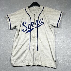 50s Vintage Russell Southern Co Grey SERRA #41 Baseball Jersey Men’s Small